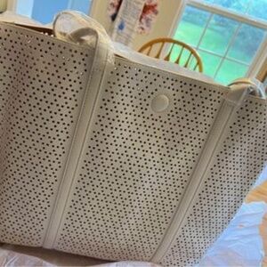 Reversible Lasercut Tote w/small clutch